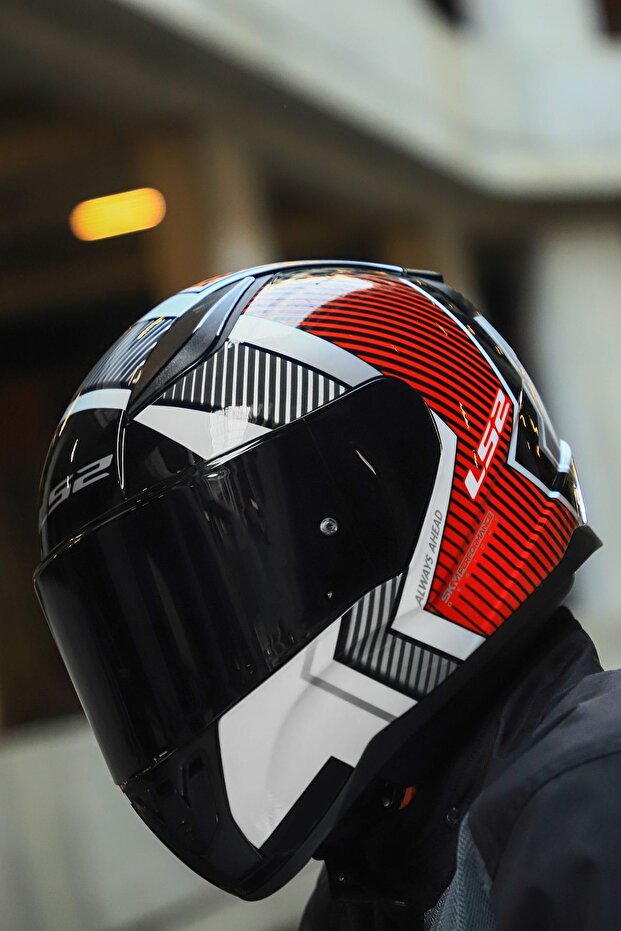 RAPID 2 EXTRA BEYAZ KIRMIZI KASK - 5