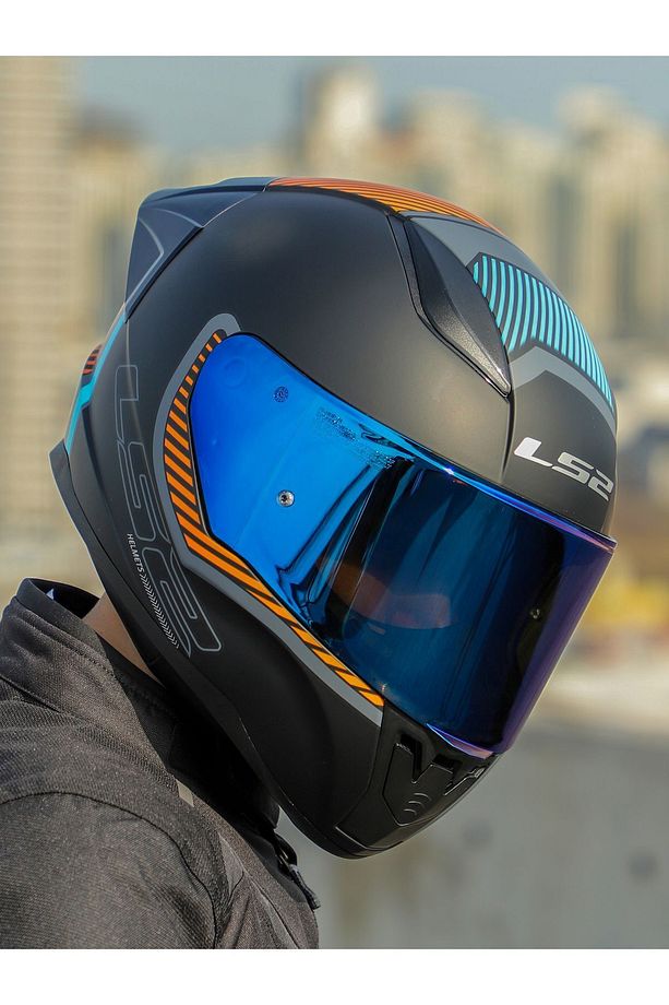 RAPID 2 RACE EXTRA MAT GRİ-NEON TURUNCU KASK - 6