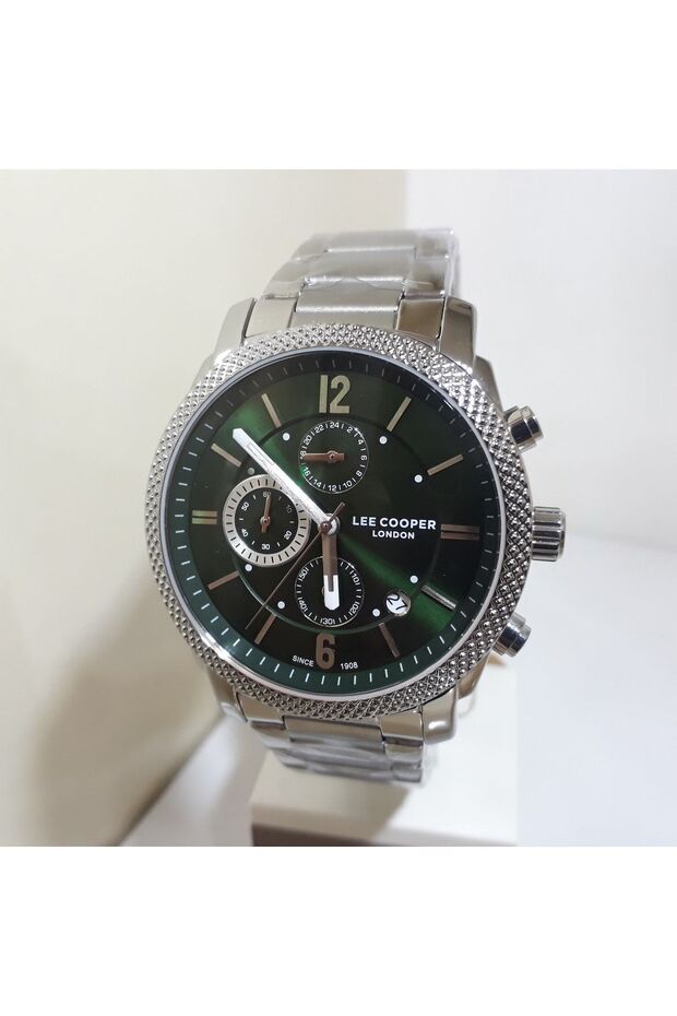 Lc07694.370 Calendar, Chronometer, Green Color Dial, Steel Band Men's Wristwatch