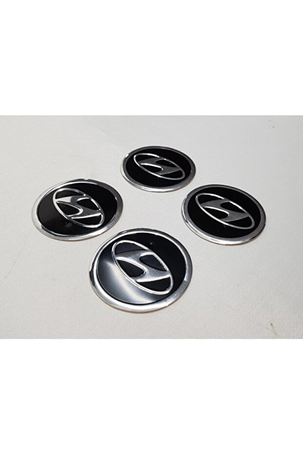 Wheel Hub Arma Hyundai Compatible 60mm Aluminym Black Set of 4 with Frame
