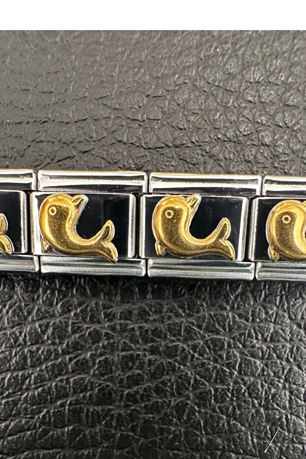 1 Piece Italian Bracelet Charms with Dolphin Figure