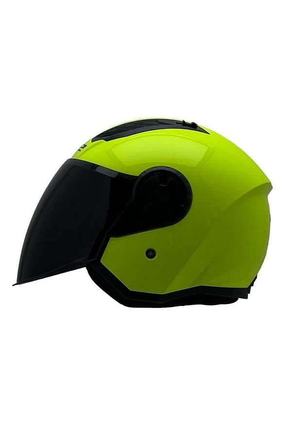 AIRFLOW 2 NEON SARI KASK SİYAH CAM - 1