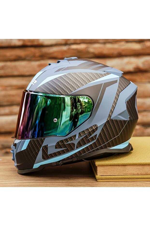 Storm 2 Racer Mat Mavi Kask - 1