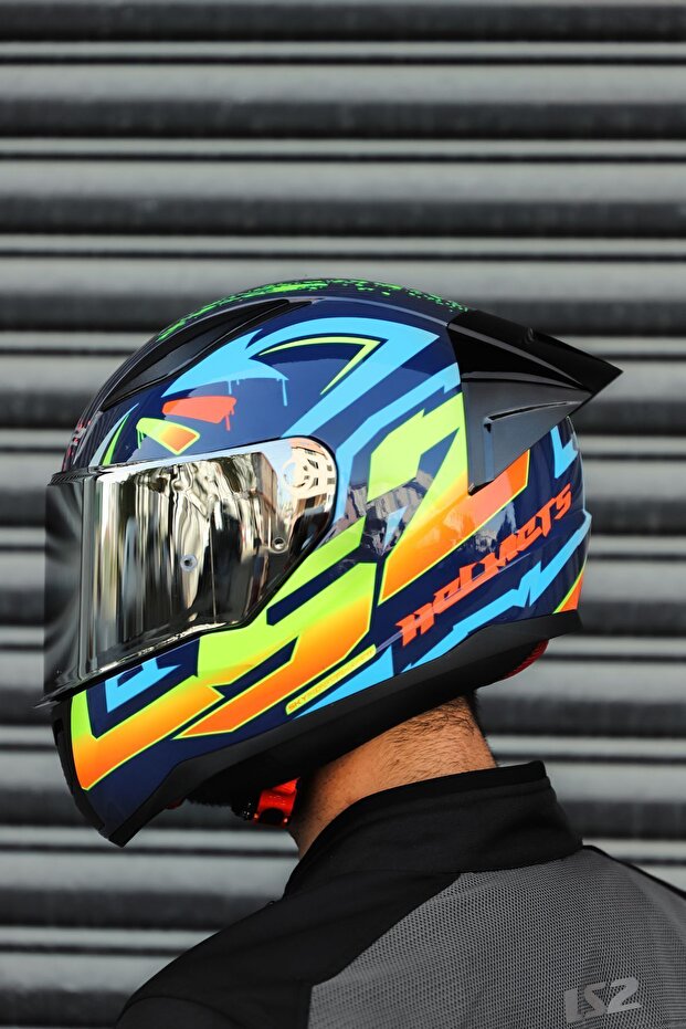 RAPİD RACE TAGLINE MAVİ-NEON SARI - 7