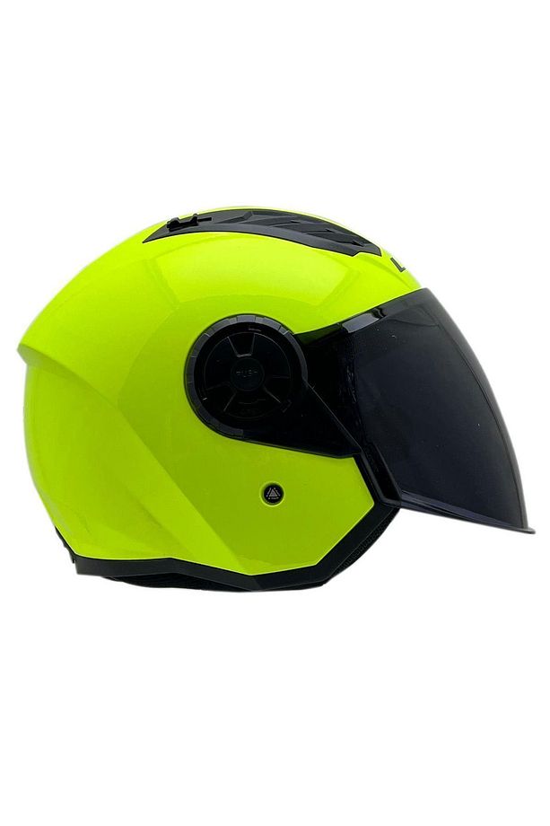 AIRFLOW 2 NEON SARI KASK SİYAH CAM - 3