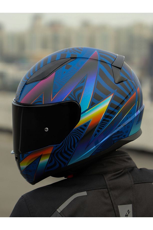 RAPID 2 OPTIK MAT MAVİ-MOR KASK - 6