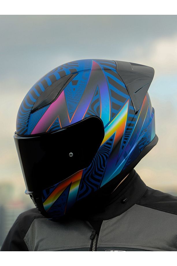 RAPID 2 RACE OPTIK MAT MAVİ-MOR KASK - 4