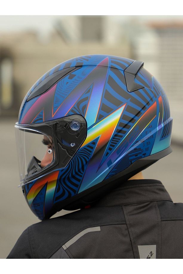 RAPID 2 OPTIK MAT MAVİ-MOR KASK - 1