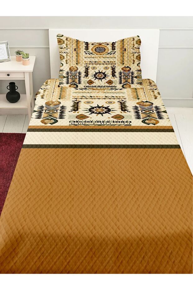 Single and Child Pique Set - Minimal Patterned Print - 1