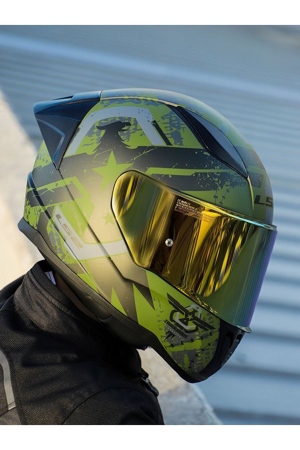 RAPID 2 RACE THUNDER BIRDS MAT YEŞİL-SİYAH-GRİ KASK - 5