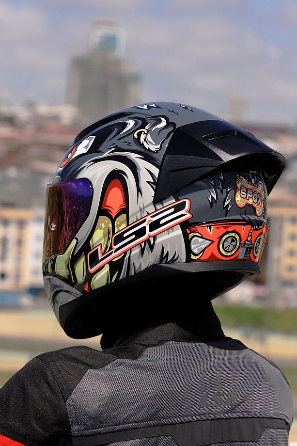 RAPID 2 RACE SPOX GRİ-KIRMIZI KASK - 8