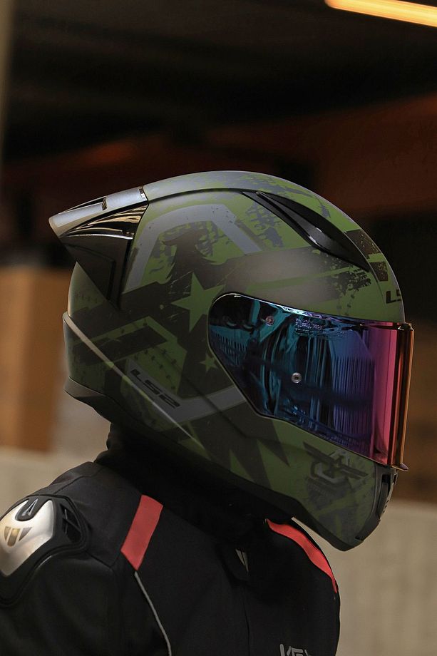 Rapıd 2 Race Thunder Bırds Mat Yeşil-siyah-gri Kask - 6