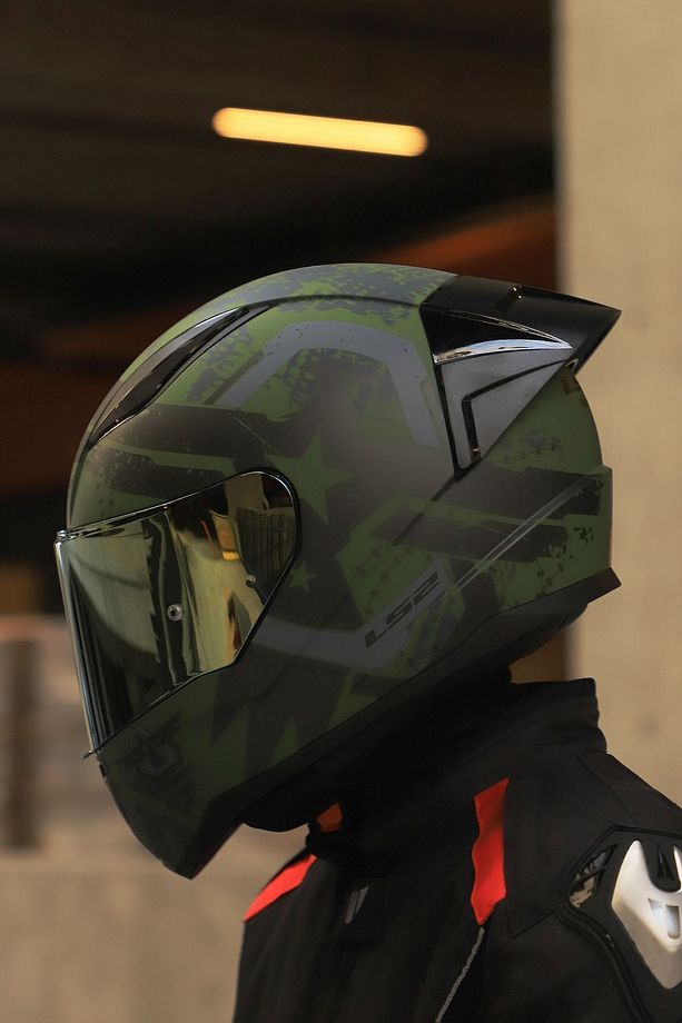 RAPID 2 THUNDER RACE BIRDS MAT YEŞİL-SİYAH-GRİ KASK - 8