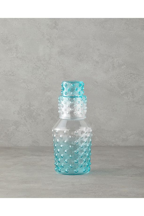 Bubbles Cam Başucu Sürahi 1150 ml Mavi - 1