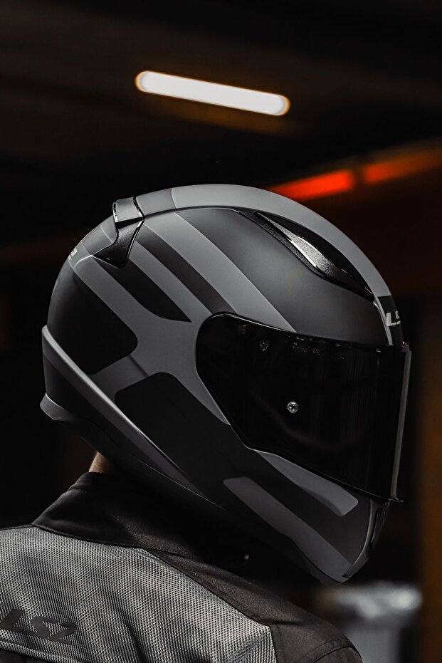 RAPİD SETHDES MAT COOL GRİ-SİYAH KASK - 1