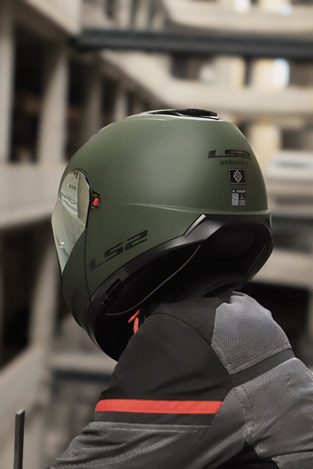 STROBE 2 MAT YEŞİL KASK - 3