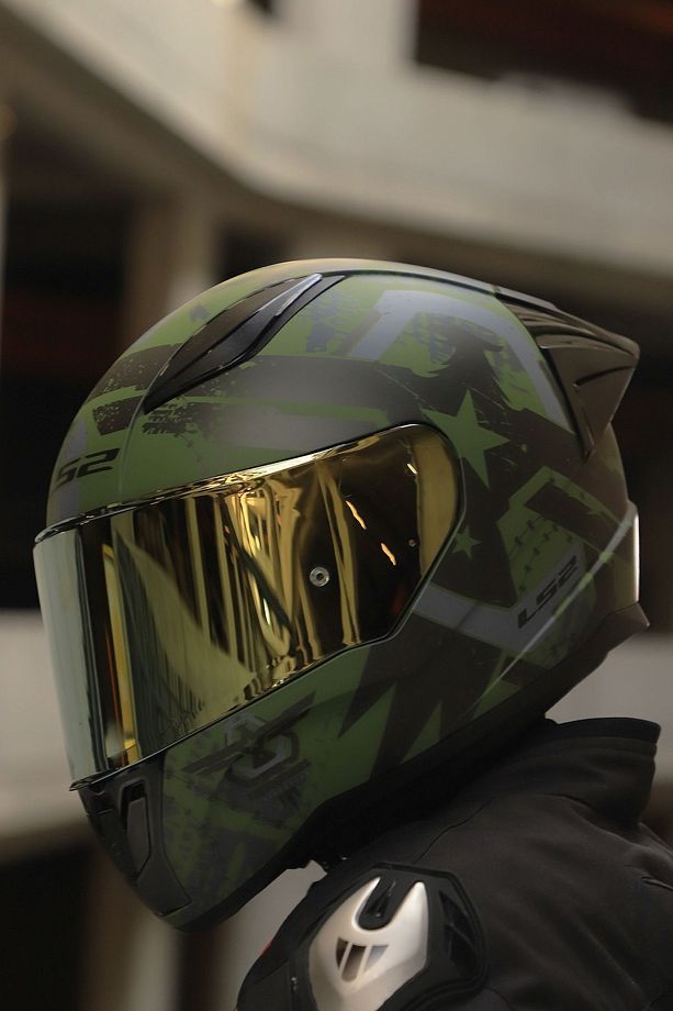RAPID 2 THUNDER RACE BIRDS MAT YEŞİL-SİYAH-GRİ KASK - 1