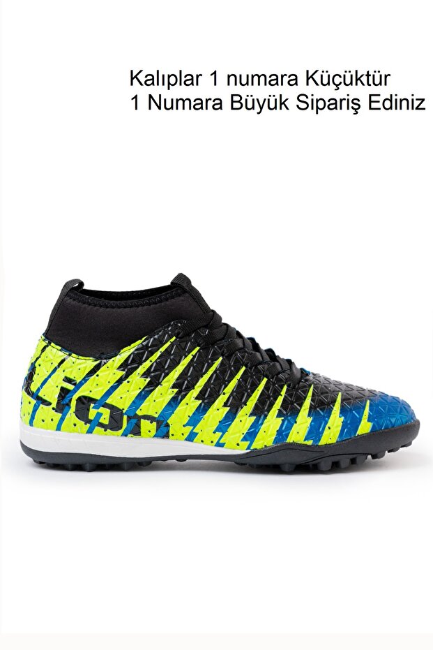 Unisex Sock Football Shoes Freemax.1452 Blue Yellow