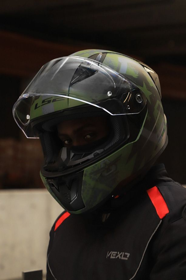 RAPID 2 RACE THUNDER  BIRDS MAT YEŞİL-SİYAH-GRİ KASK - 3