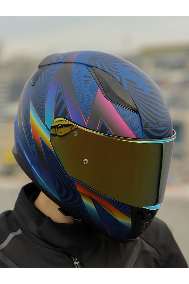 Rapıd 2 optık mat mavi-Mor kask - 3