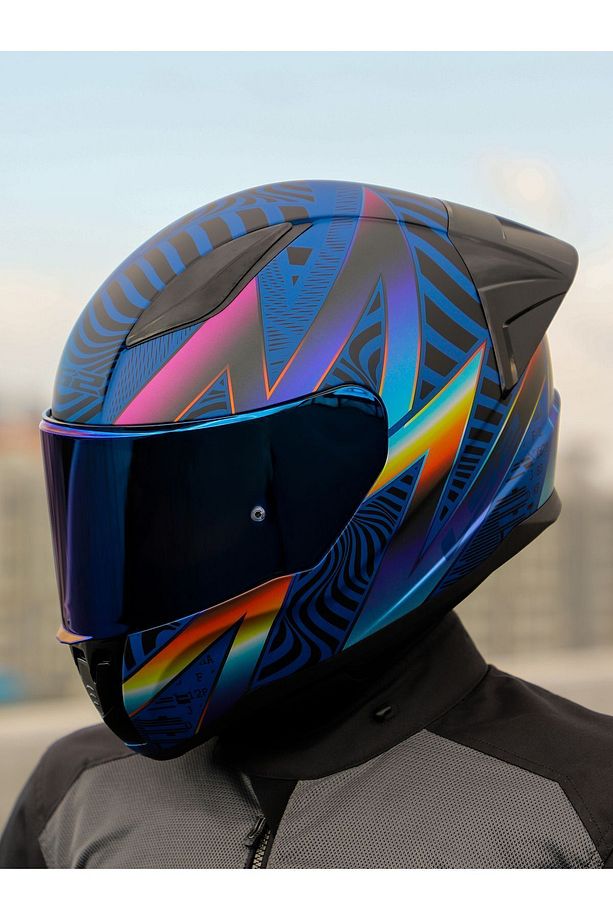 Rapıd 2 Race Optık Mat Mavi-mor Kask - 5