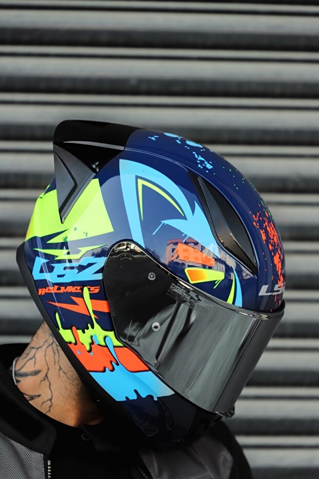 RAPİD RACE TAGLINE MAVİ-NEON SARI - 3