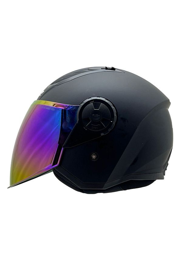 AIRFLOW 2 MAT SİYAH KASK GÖKKUŞAĞI CAM - 1