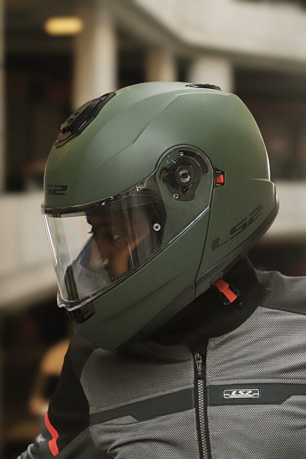 STROBE 2 MAT YEŞİL KASK - 4