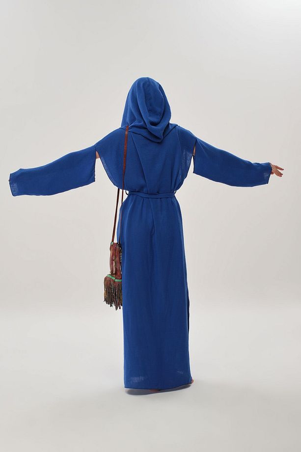 Kapşonlu Kaftan TEKS-00053 - 6