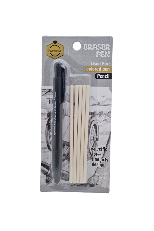 3.8 mm Double Sided Pencil Eraser + 5 REFILL