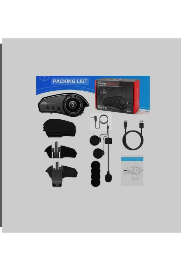 BT35 intercom Bluetooth 5.0 Motorsiklet Intercom Tüm Kasklarla Uyumlu - 1