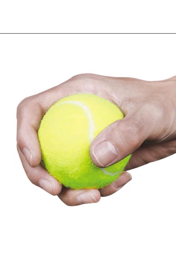 1 Adet Sarı Tenis Topu Antrenman Tenis Topu Tpw-001 - 1