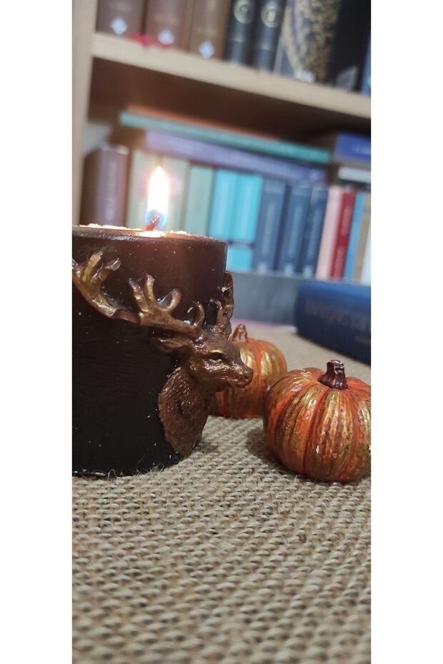 Tealight geyik mumluk - 2