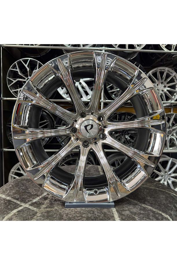 19" (inç) 5x120 BMW M5 Uyumlu Krom Jant Modeli 9-10 OFSET 4 ADET - 1