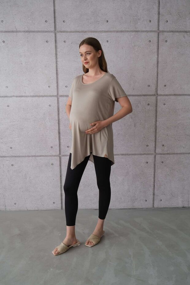 Hamile Bluz - Bej - 3