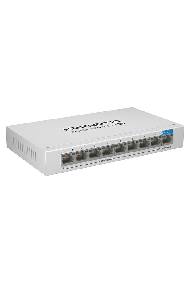 PoE+ Switch 9, 1x1Gbit, 8x1Gbit PoE+ Port, IEEE 802.3af/at (max.30W/port), 120Watt - 7