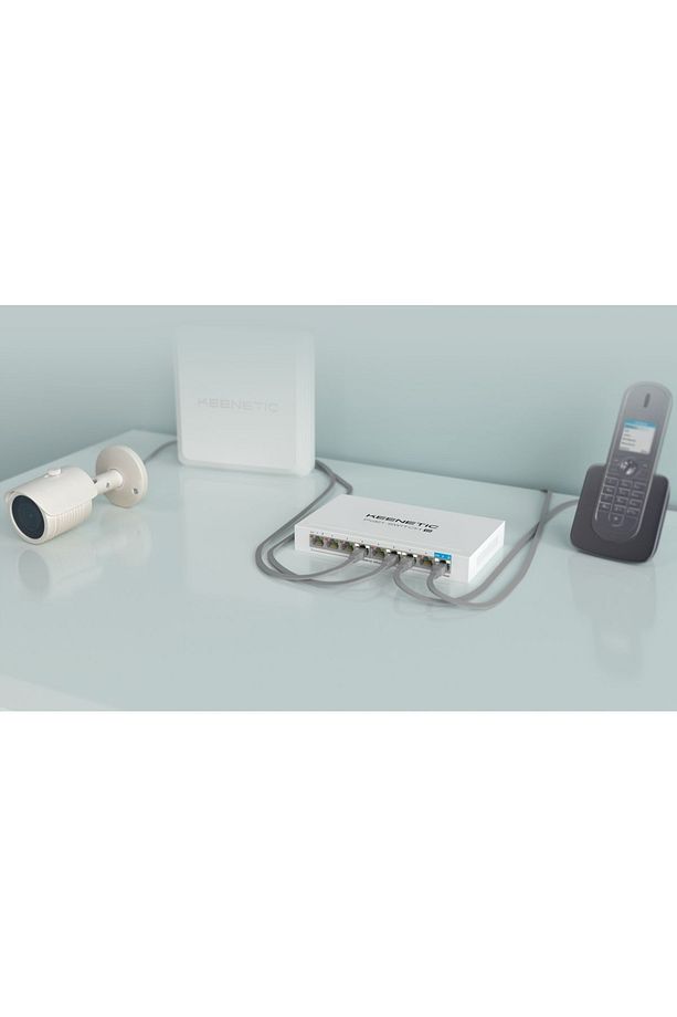 PoE+ Switch 9, 1x1Gbit, 8x1Gbit PoE+ Port, IEEE 802.3af/at (max.30W/port), 120Watt - 8