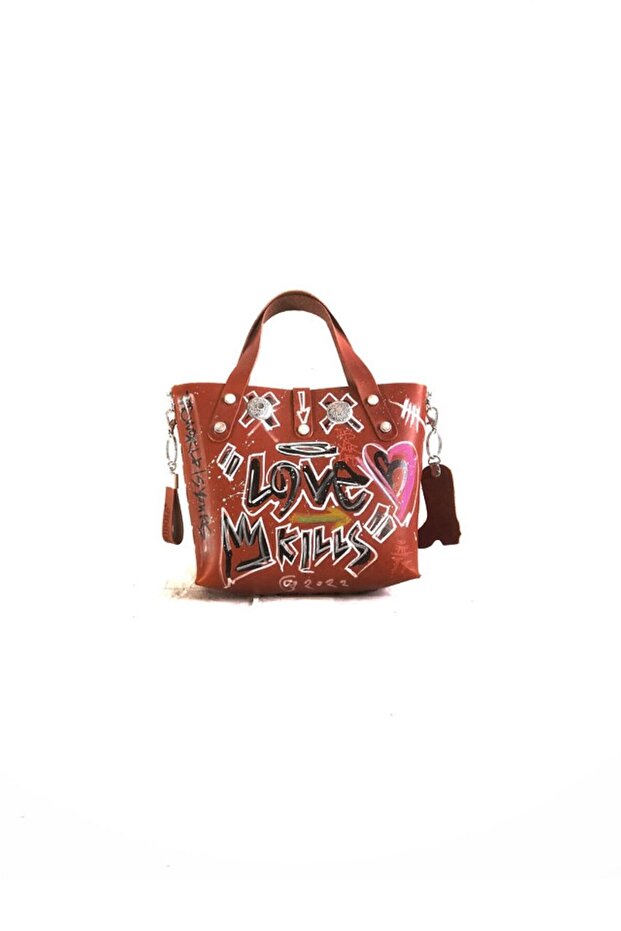 Custom Grafitti Leather Mini Bag - 2