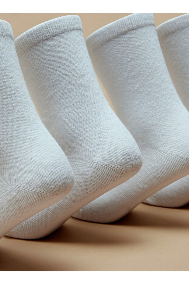 جوارب سادة بطول الطاقم - طقم من 5 قطع - 2