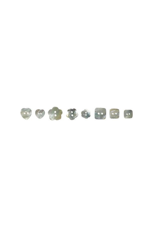 Simitli Model 4 Delik Hakiki Sedef Düğme %100 Deniz Kabuğu 15 Mm (10 ADET) - 2