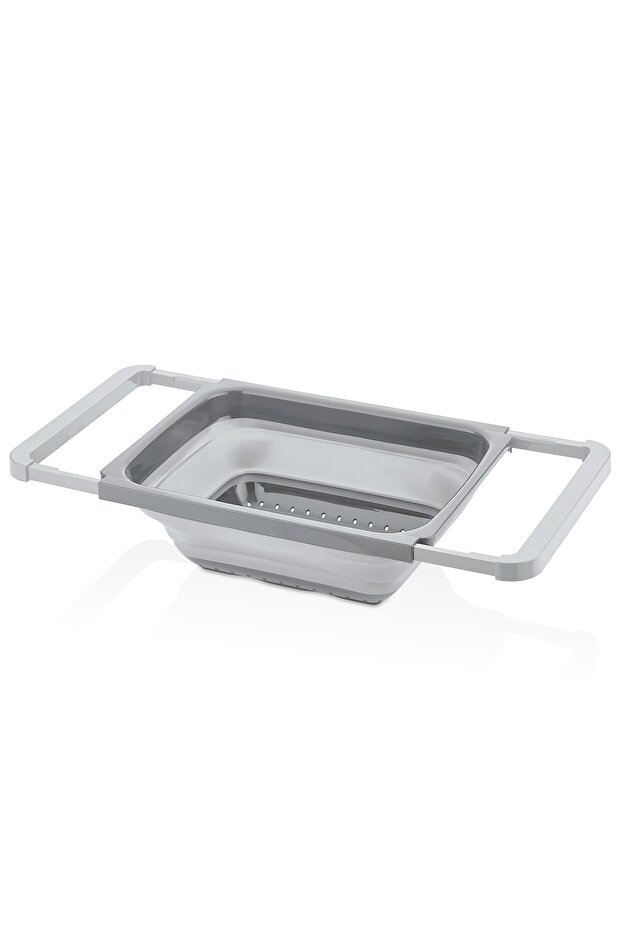 5.5 Lt Gray Foldable Rectangular Strainer - 4
