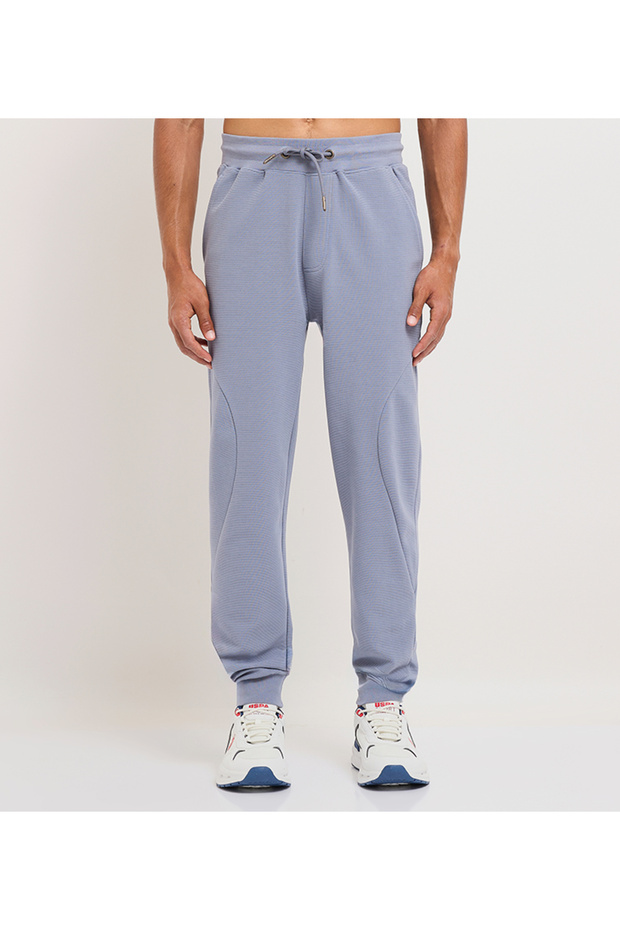 Men's Blue Plain Jogger