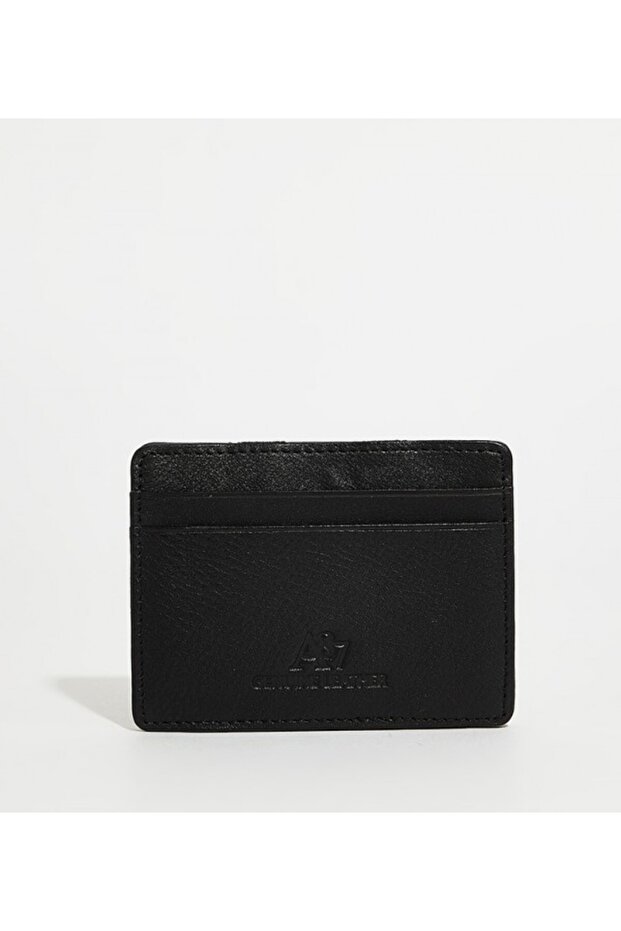 Men's Black Textured Card Holder