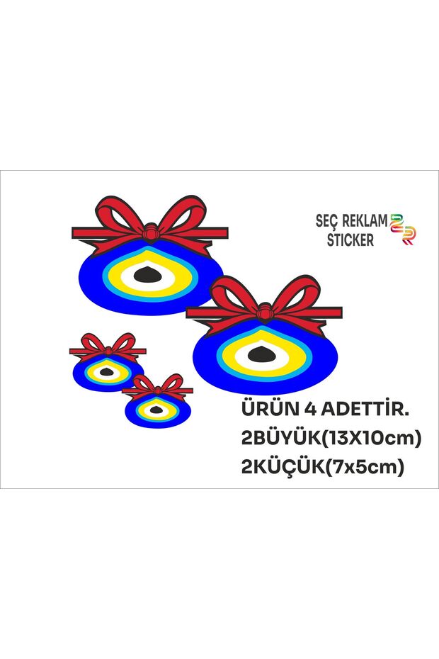 Multi-Purpose Evil Eye Bead Sticker - 3