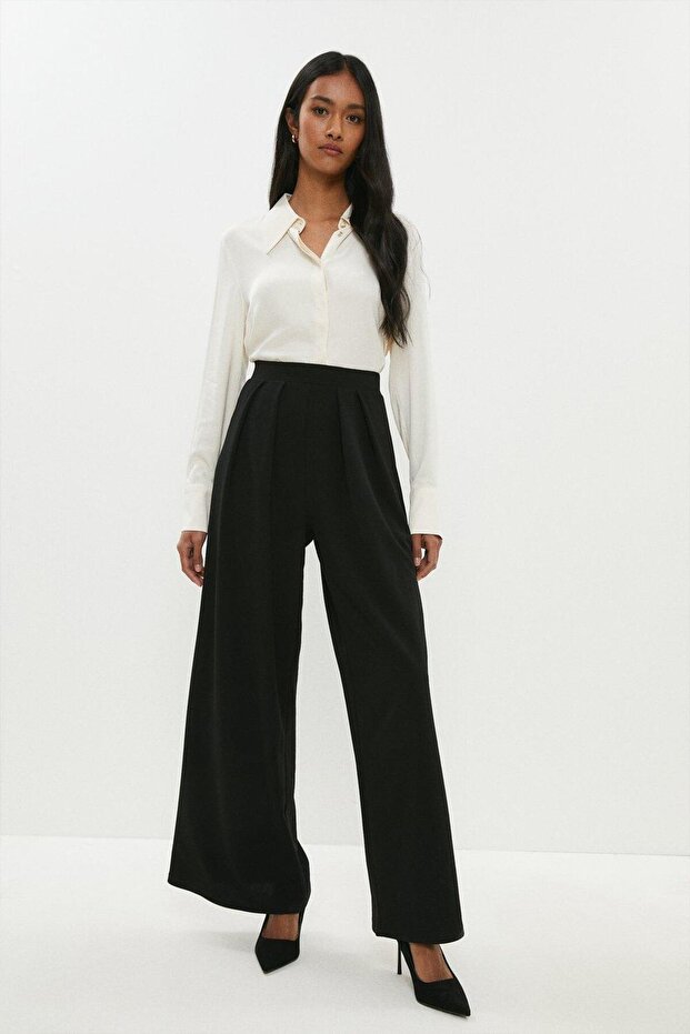BCC00698 - Wide Leg Crepe Trousers