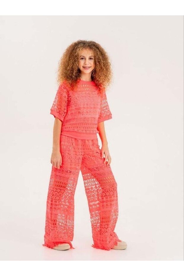 D Čipka pantalone za devojčice - 1