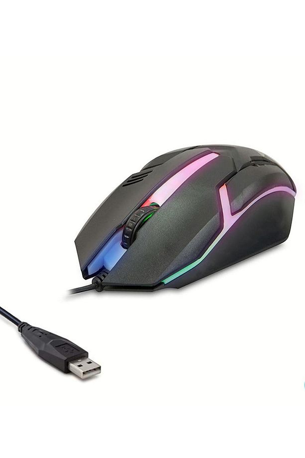 Led Işıklı 3D Gaming Tip Kablolu Mouse Bilgisayar Faresi Notebook PC Windows  Uyumlu Oyuncu Mause - 4
