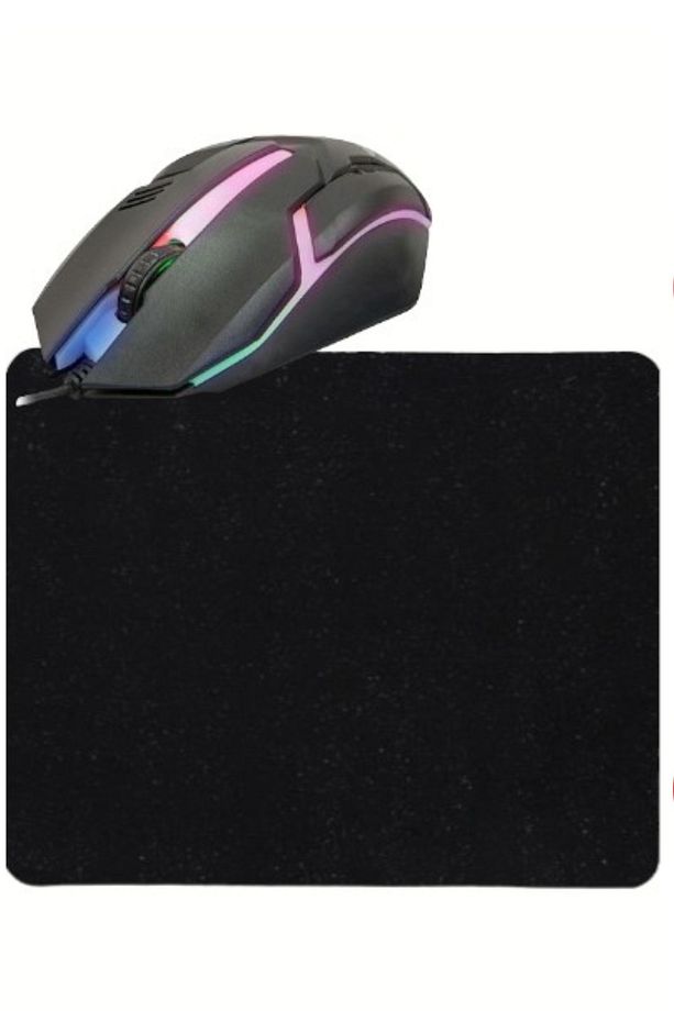 Led Işıklı 3D Gaming Tip Kablolu Mouse Bilgisayar Faresi Notebook PC Windows  Uyumlu Oyuncu Mause - 1