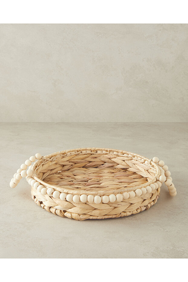 Chaplet Hasır Tepsi Kahverengi - 1