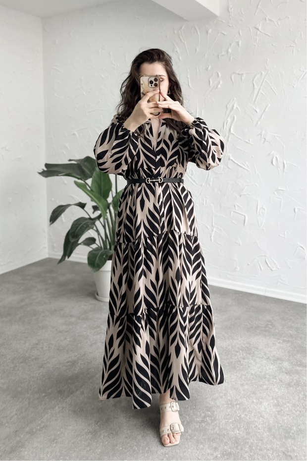 Nimes Bej Elbise - 5